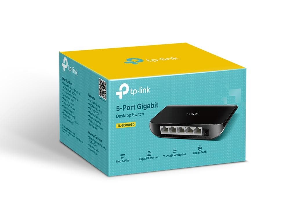 Switch de bureau 5 ports Gigabit - TL-SG1005D