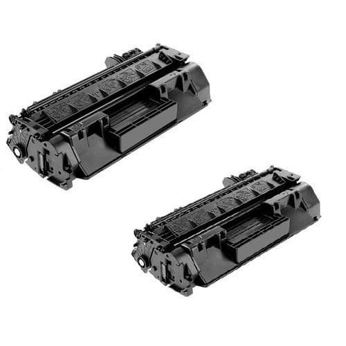 Pack De 2 Cartouche Toner Compatible 80A - CF280A - Noir