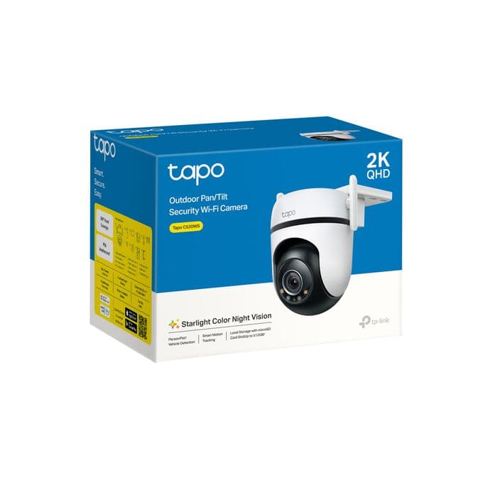 Partagez ce produit    Boutique Officielle TP-Link Caméra De Surveillance Wifi Tapo C520WS - Panoramique - Inclinable - 360° - 2K QHD - Extérieur
