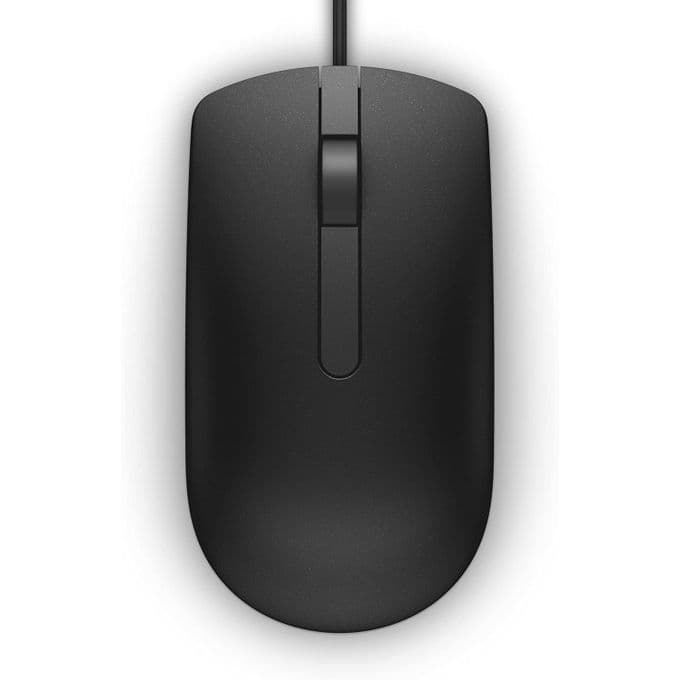 DELL Souris Filaire MS116 USB – Souris Optique 1000 DPI avec Molette – Compatible PC & Laptop – Noir