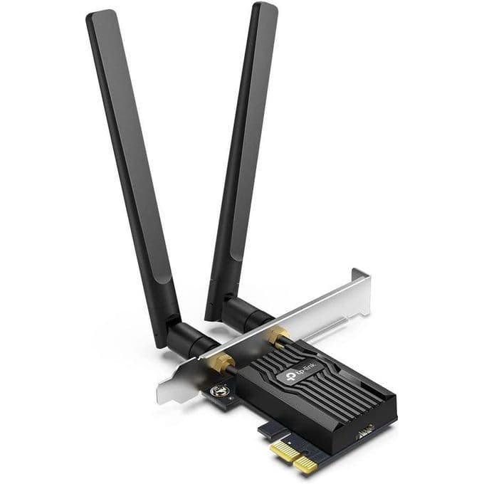 TP-Link WiFi 6 Carte WiFi PCIe AX3000, Archer TX55E, Adaptateur Bi-Bande Carte WiFi Bluetooth 5.2 avec 2 antennes multidirectionnelles, Intel Wi-FI 6, Ideal pour Gaming