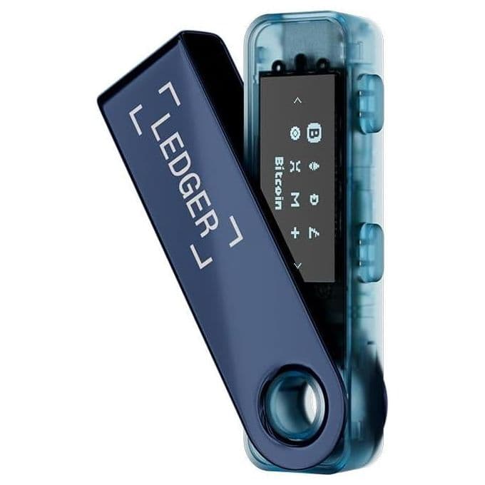 Ledger Ledge r Nano S Plus (Bleu Neptune) - Le Wallet Physique pour sécuriser et gérer Vos cryptos, NFT et Tokens (Compatible Ordinateur et Android)