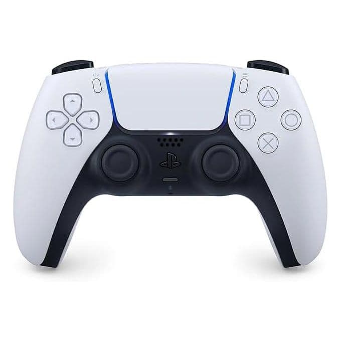 Sony Playstation 5 - PS5 Manette officielle DualSense, Sans fil, Batterie rechargeable, Bluetooth, Compatible avec PS5 et PC, Couleur : Blanc