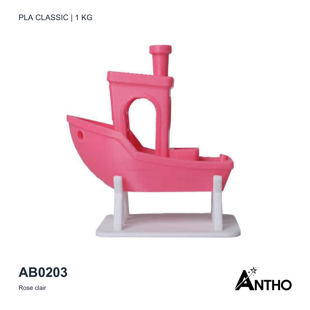 Filament ANTHO PLA Classic 1 kg - Rose clair - AB0203