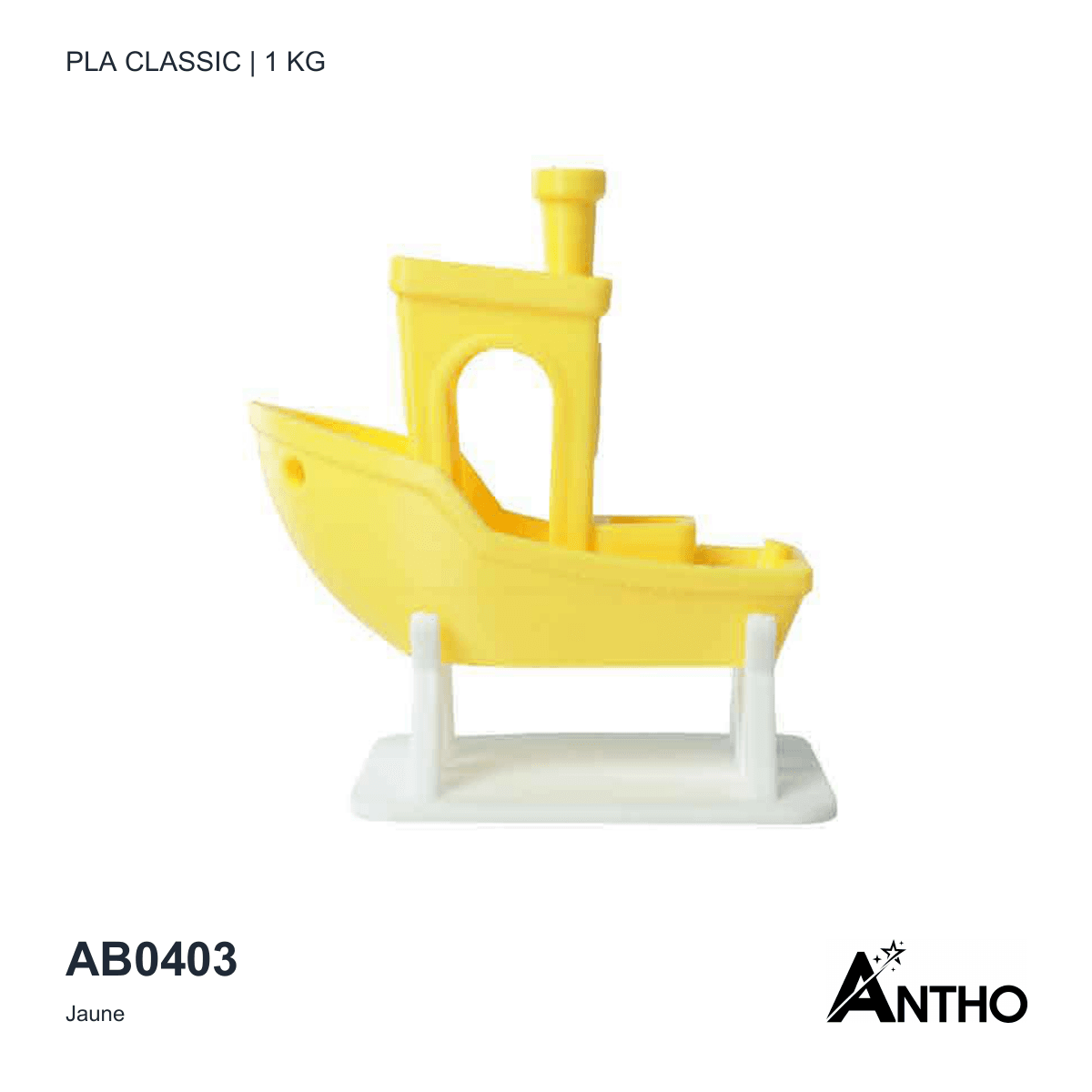 Filament ANTHO PLA Classic 1 kg - Jaune - AB0403
