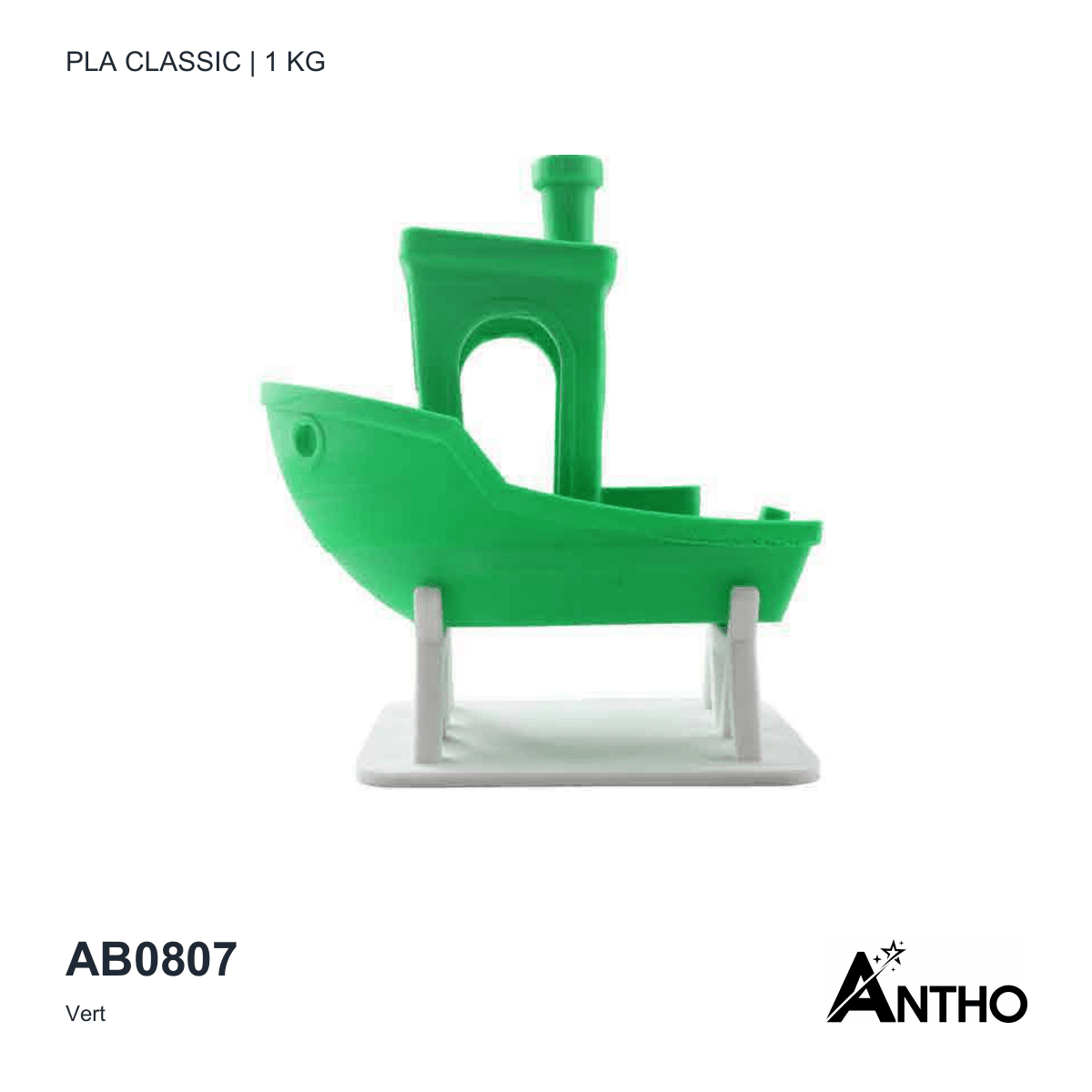 Filament ANTHO PLA Classic 1 kg - Vert - AB0807