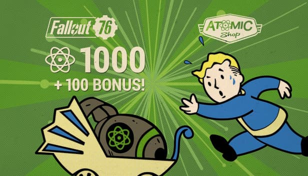Fallout 76: 1 000 Atomes (+100 Atomes bonus) - XBOX One & XBOX Series X|S