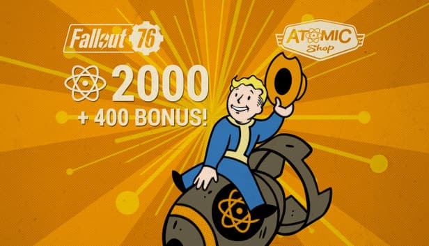 Fallout 76: 2 000 Atomes (+400 Atomes bonus) - XBOX One & XBOX Series X|S