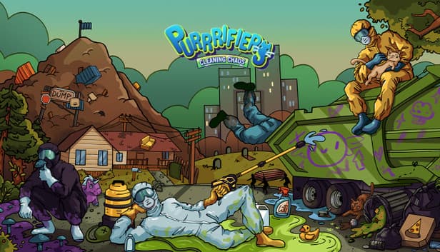 Purrrifiers: Cleaning Chaos – Cats & Goofylike Co-op - PC (Steam)