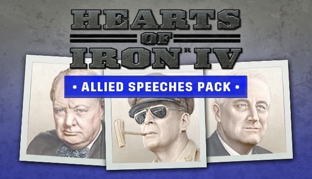 Hearts of Iron IV: Allied Speeches Pack - PC & Mac (Steam) — Image 1 sur 1