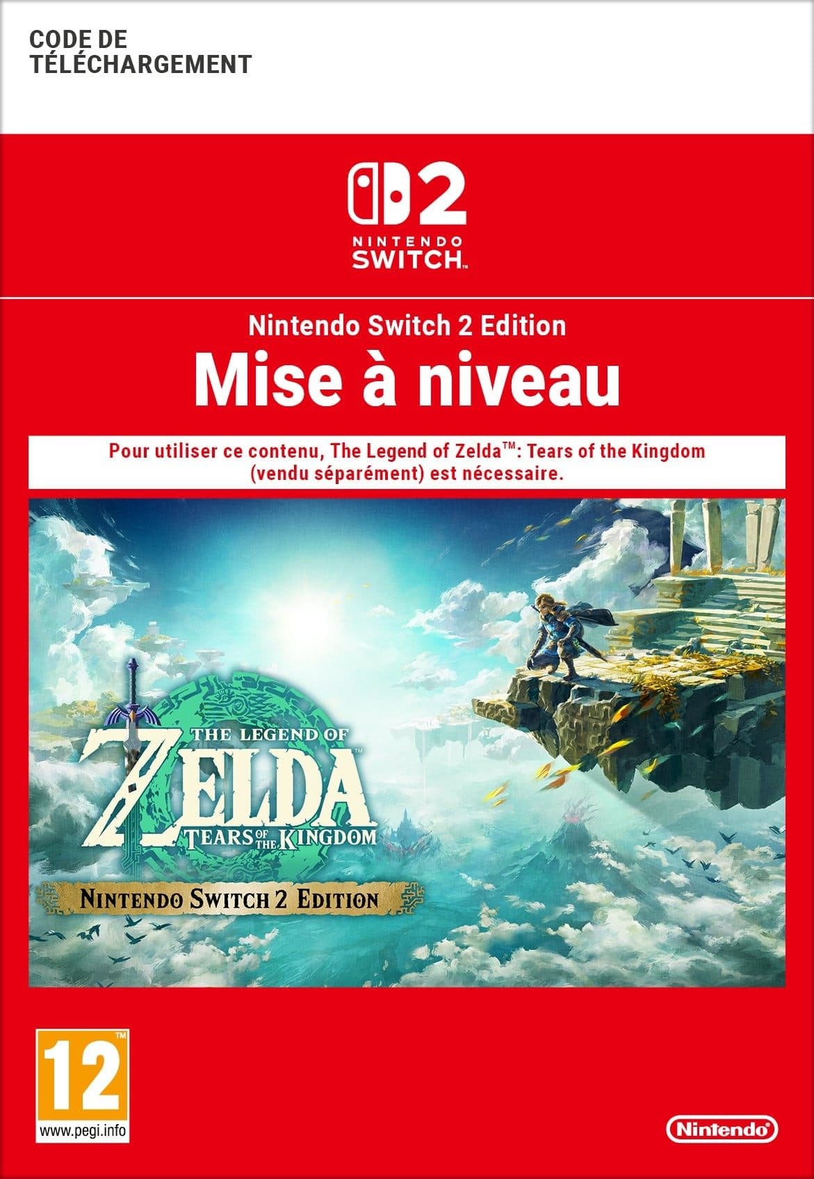 The Legend of Zelda: Tears of the Kingdom – Mise à niveau Nintendo Switch 2 Edition