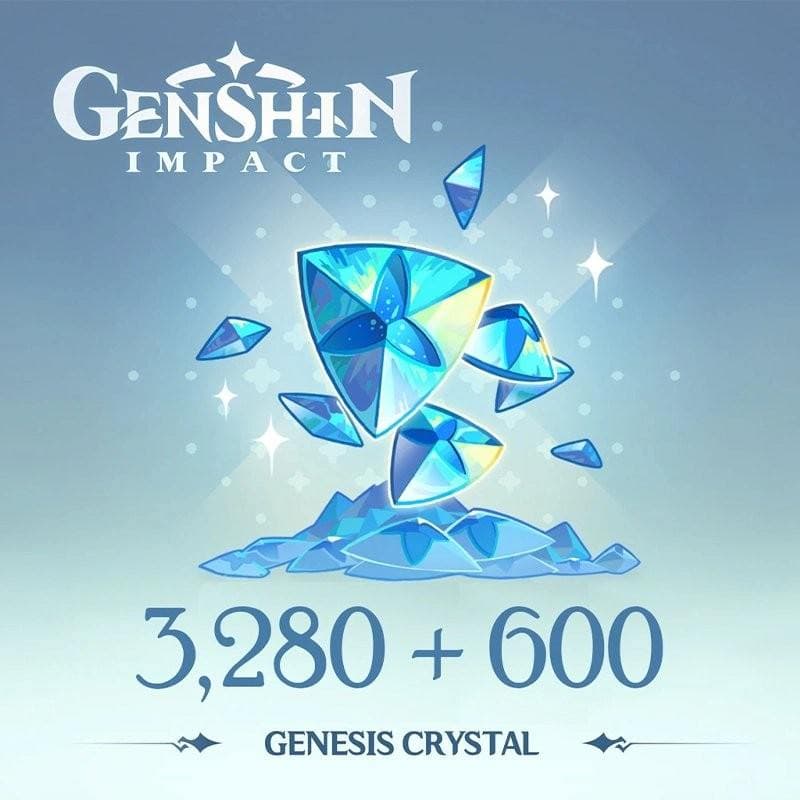 Genshin Impact 3280 + 600 Genesis Crystals