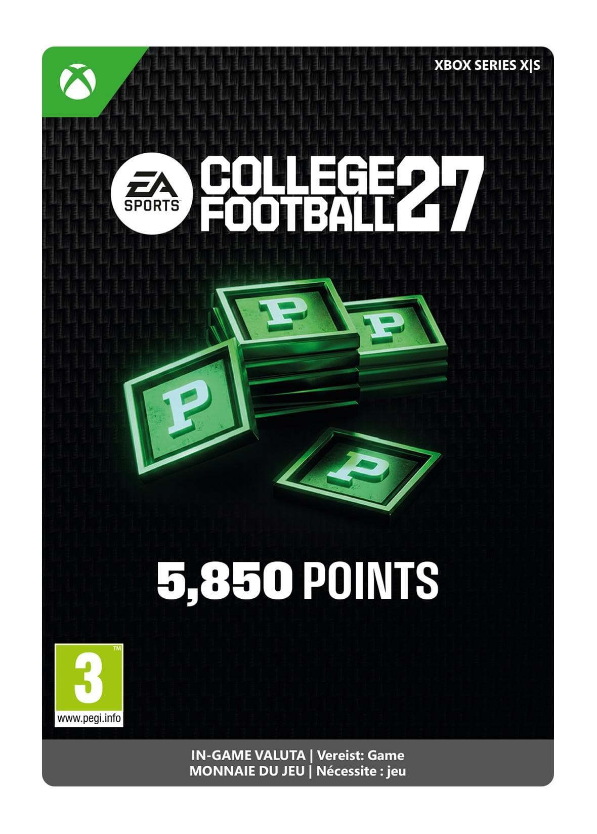 EA SPORTS™ COLLEGE FOOTBALL 27 : PACK DE 5850 POINTS