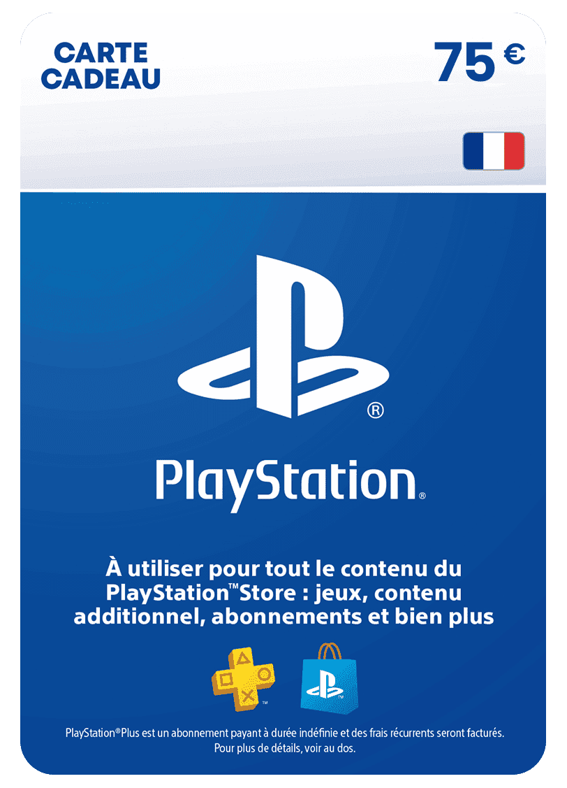 Carte PlayStation Store 75 euros